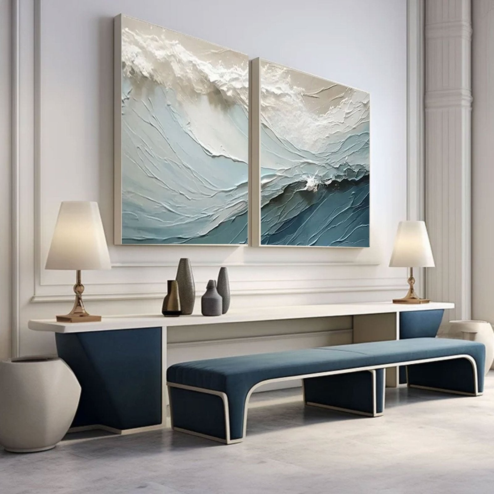 Abstract Painting "Azuréeve”