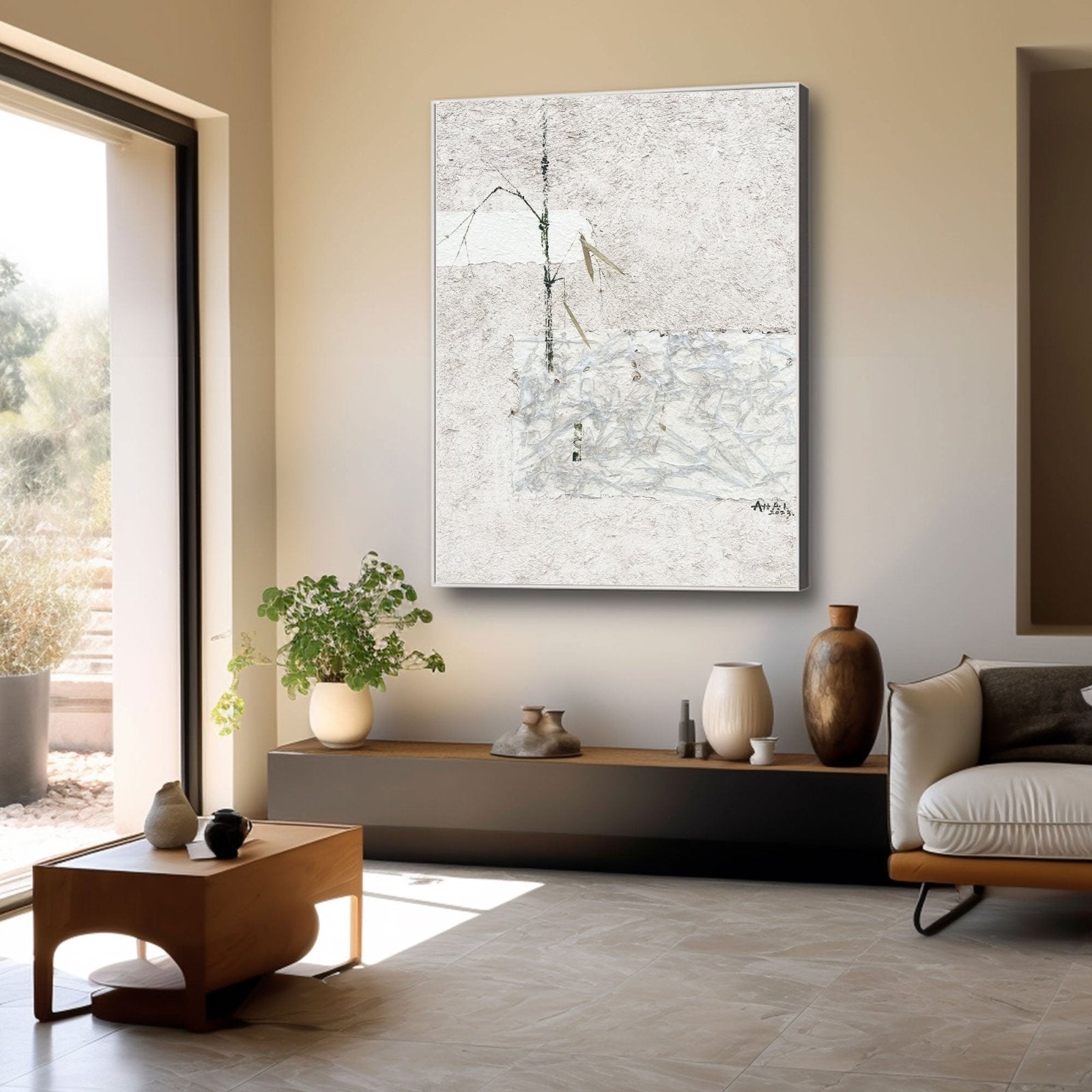 Abstract Painting "Bambusová Rozhodnutí”