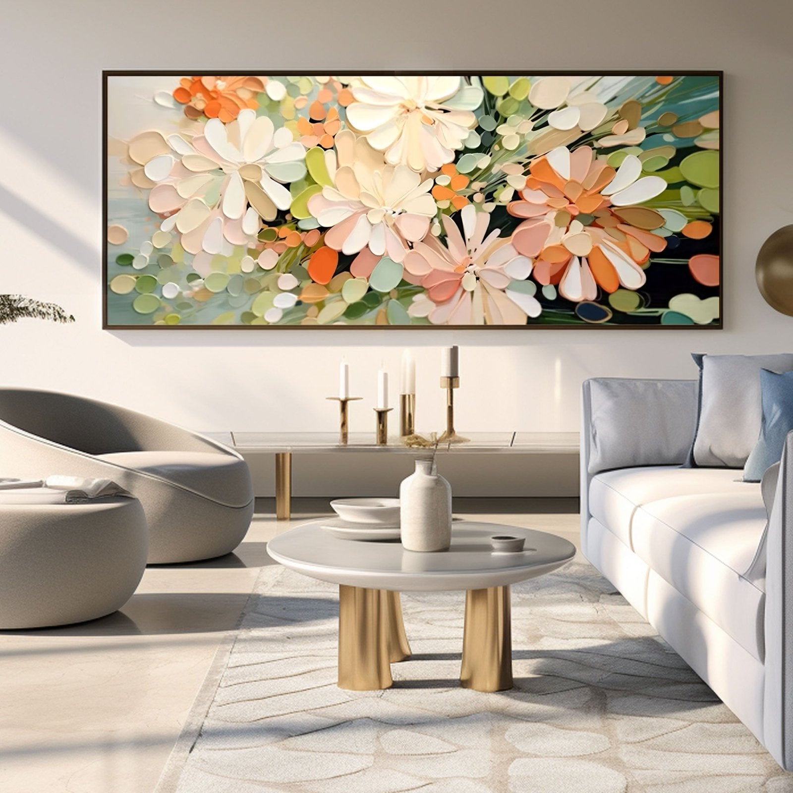 Abstract Painting "Blossoms of Reflection"