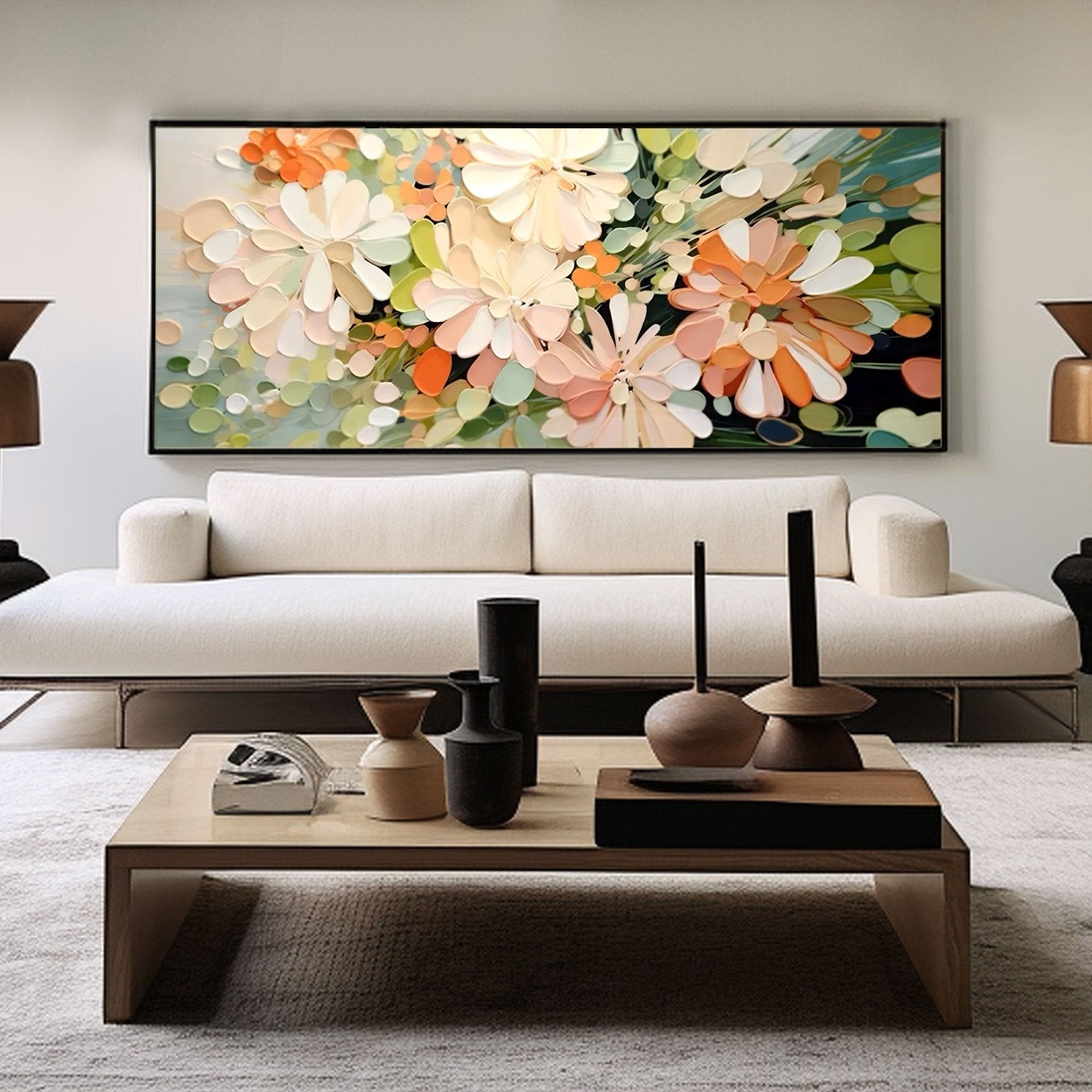Abstract Painting "Blossoms of Reflection"