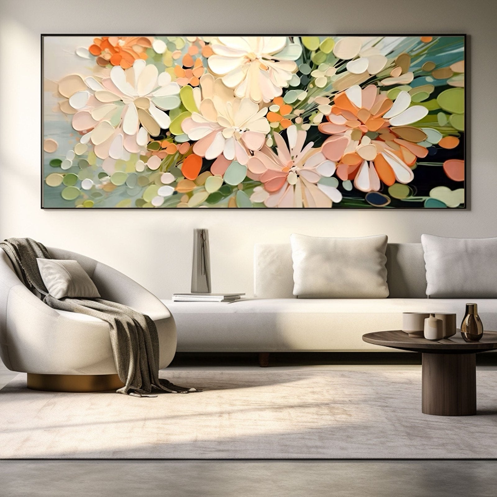Abstract Painting "Blossoms of Reflection"