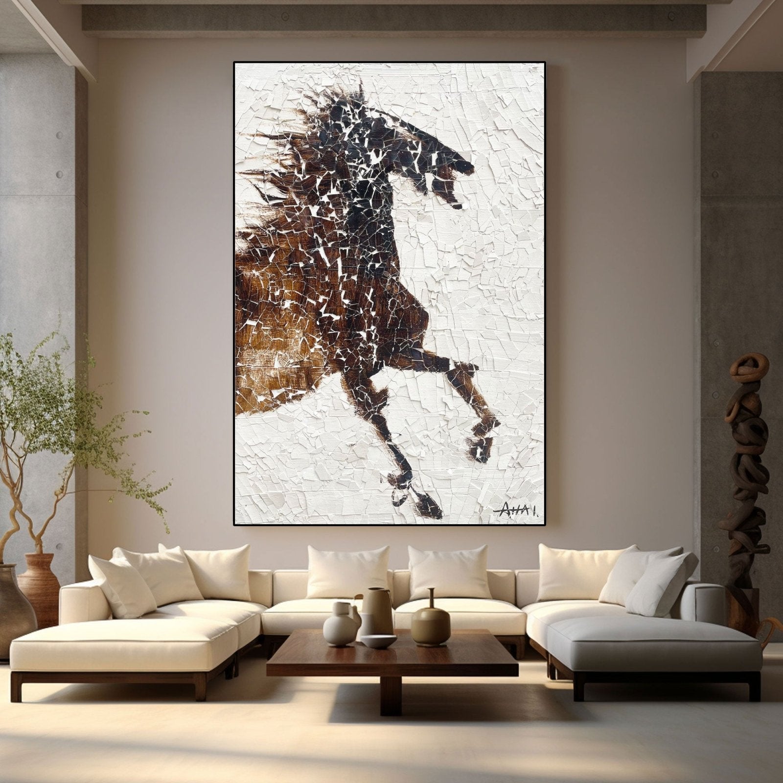 Abstract Painting "Caballo Libre”
