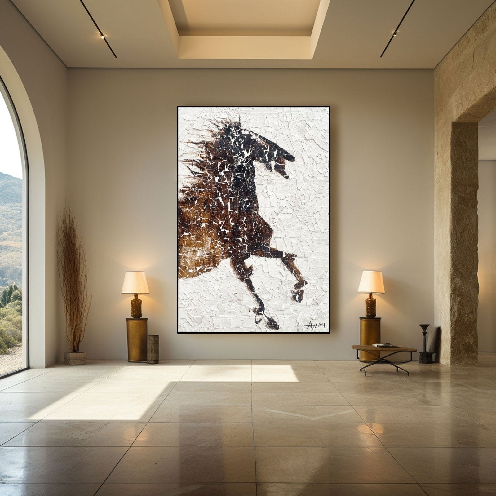 Abstract Painting "Caballo Libre”