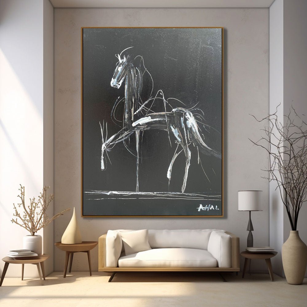 Abstract Painting "Caballo Misterioso”