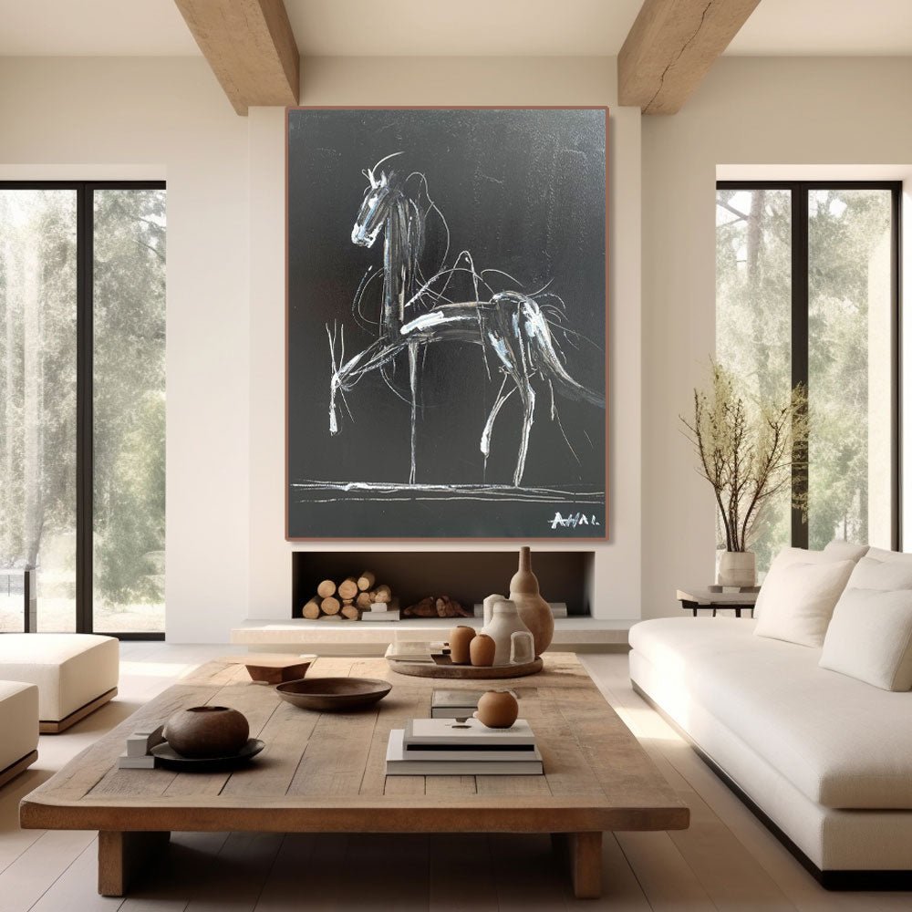 Abstract Painting "Caballo Misterioso”
