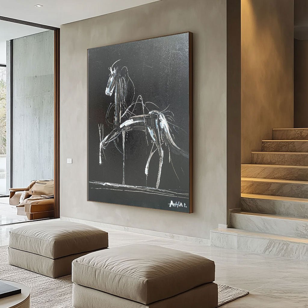Abstract Painting "Caballo Misterioso”