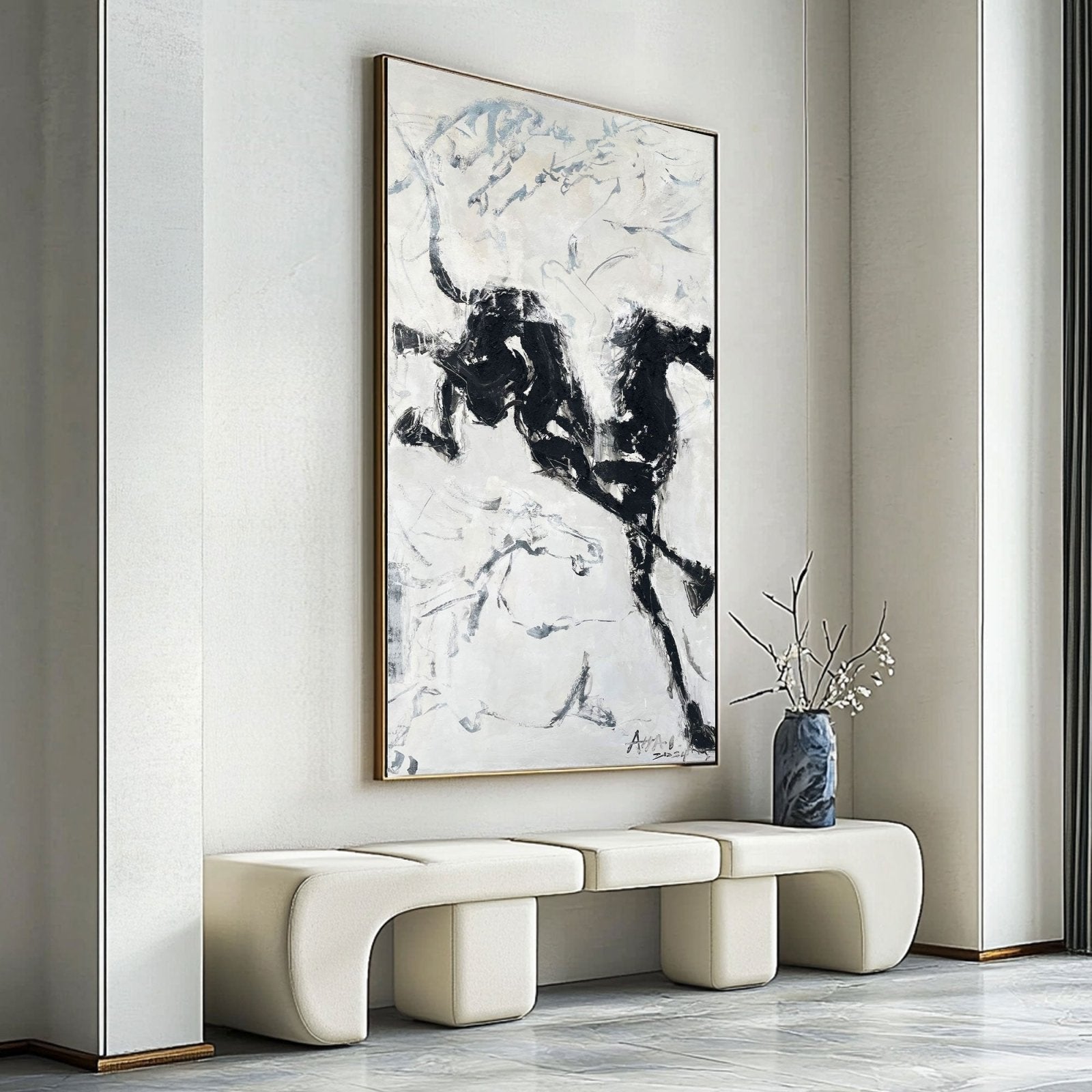 Abstract Painting "Caballos de la Libertad"