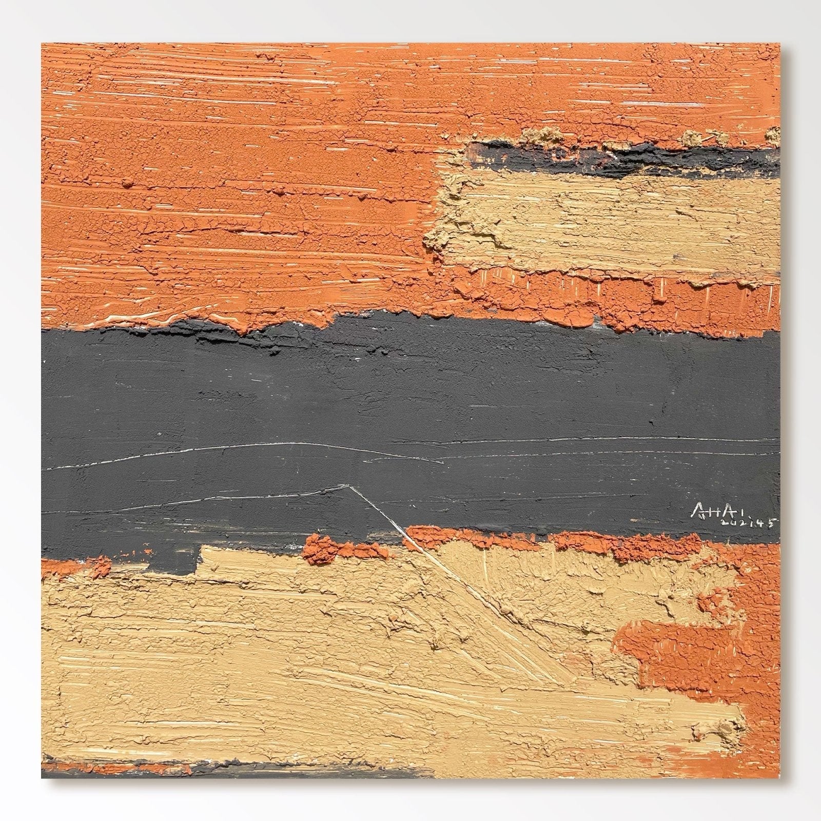 Abstract Painting "Capas de Tiempo”