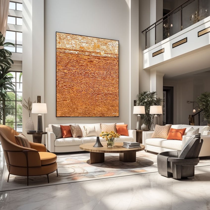 Abstract Painting "Capas del Tiempo”