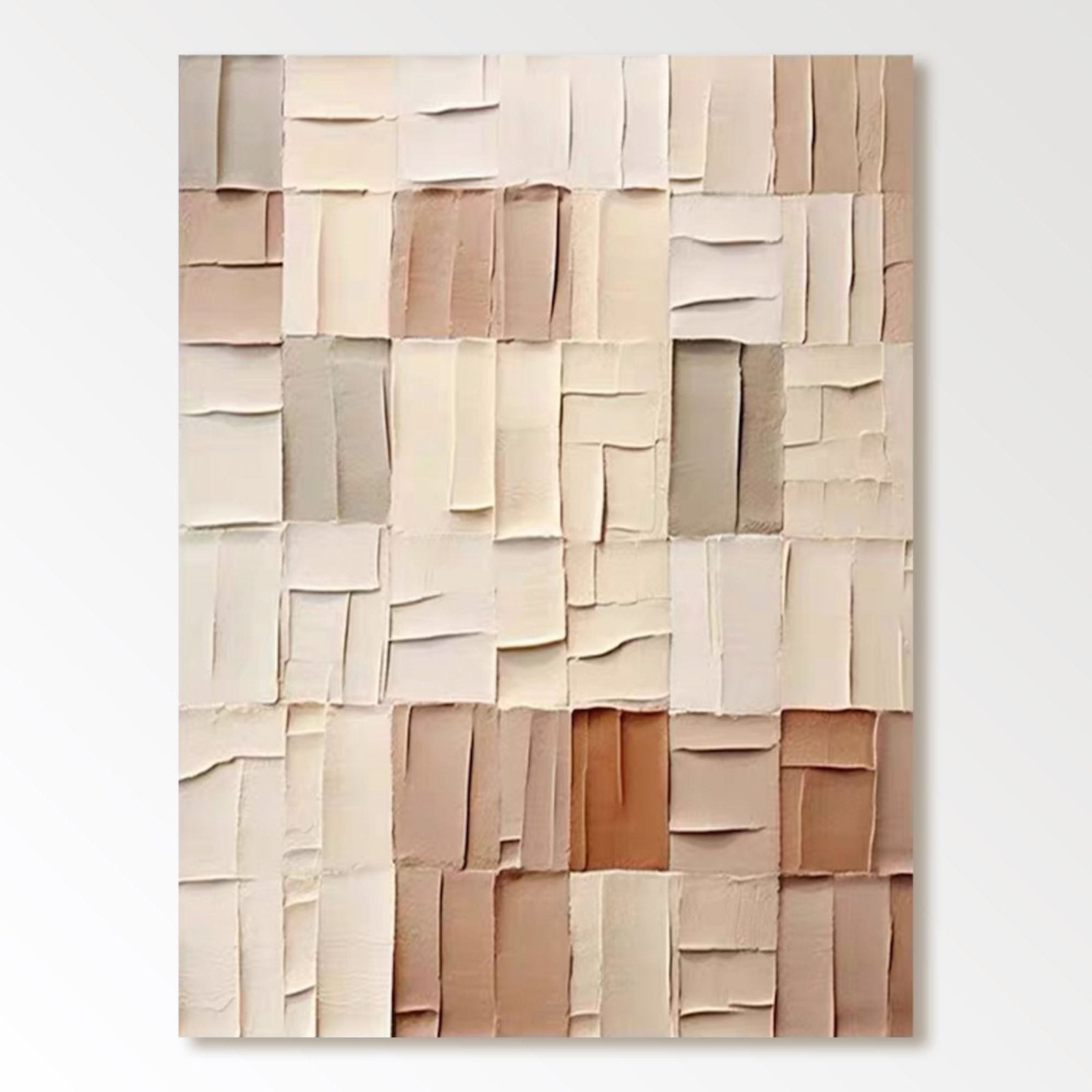 Abstrakt maleri "Carrés de Sable"