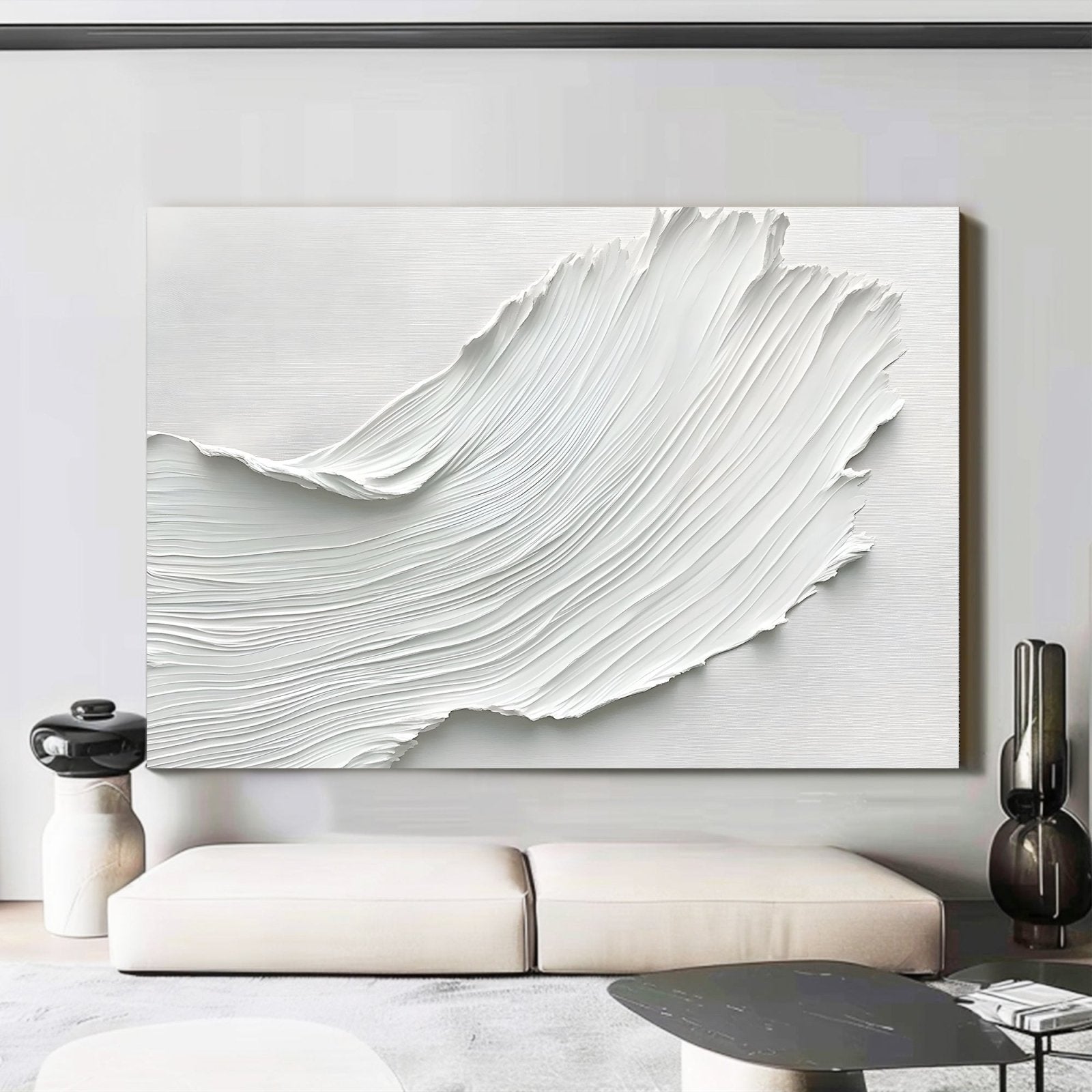 Abstract Painting "Cascada Blanca"