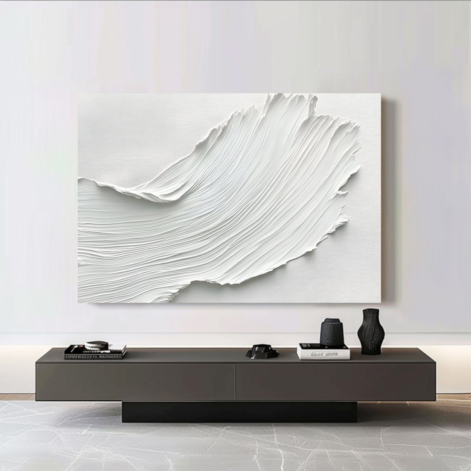 Abstract Painting "Cascada Blanca"