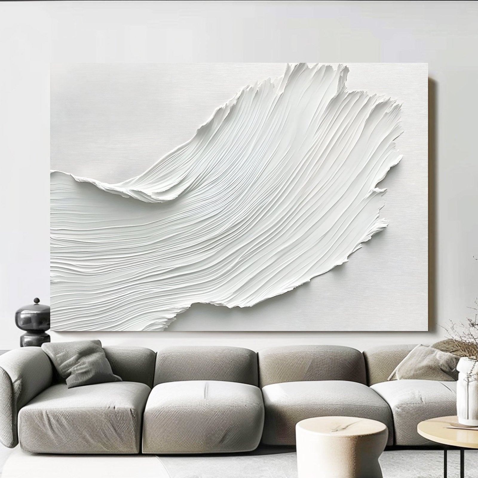 Abstract Painting "Cascada Blanca"