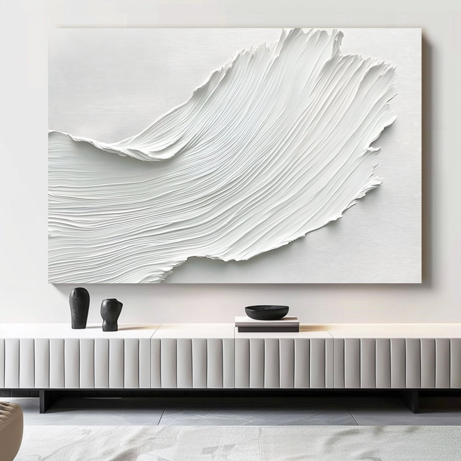Abstract Painting "Cascada Blanca"