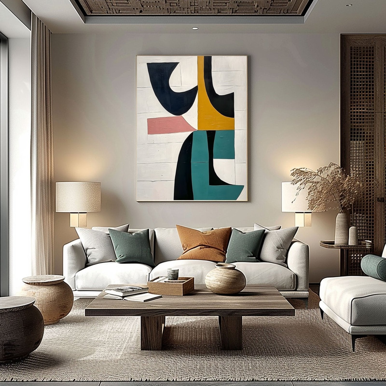 Abstract Painting "Coexistencia de Colores"