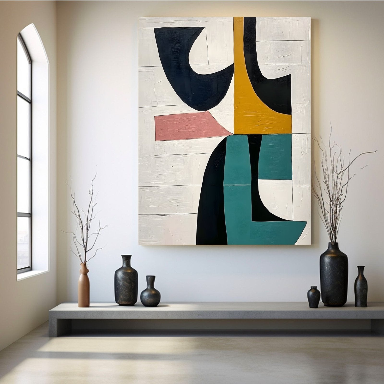 Abstract Painting "Coexistencia de Colores"