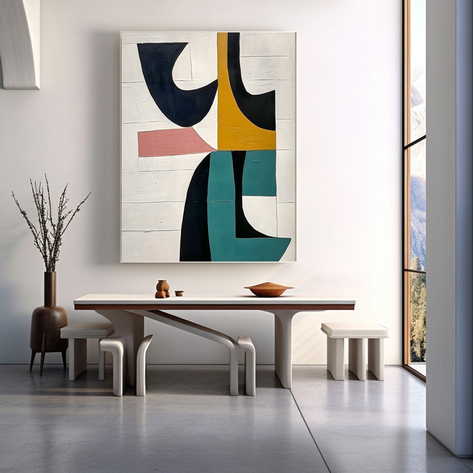 Abstract Painting "Coexistencia de Colores"