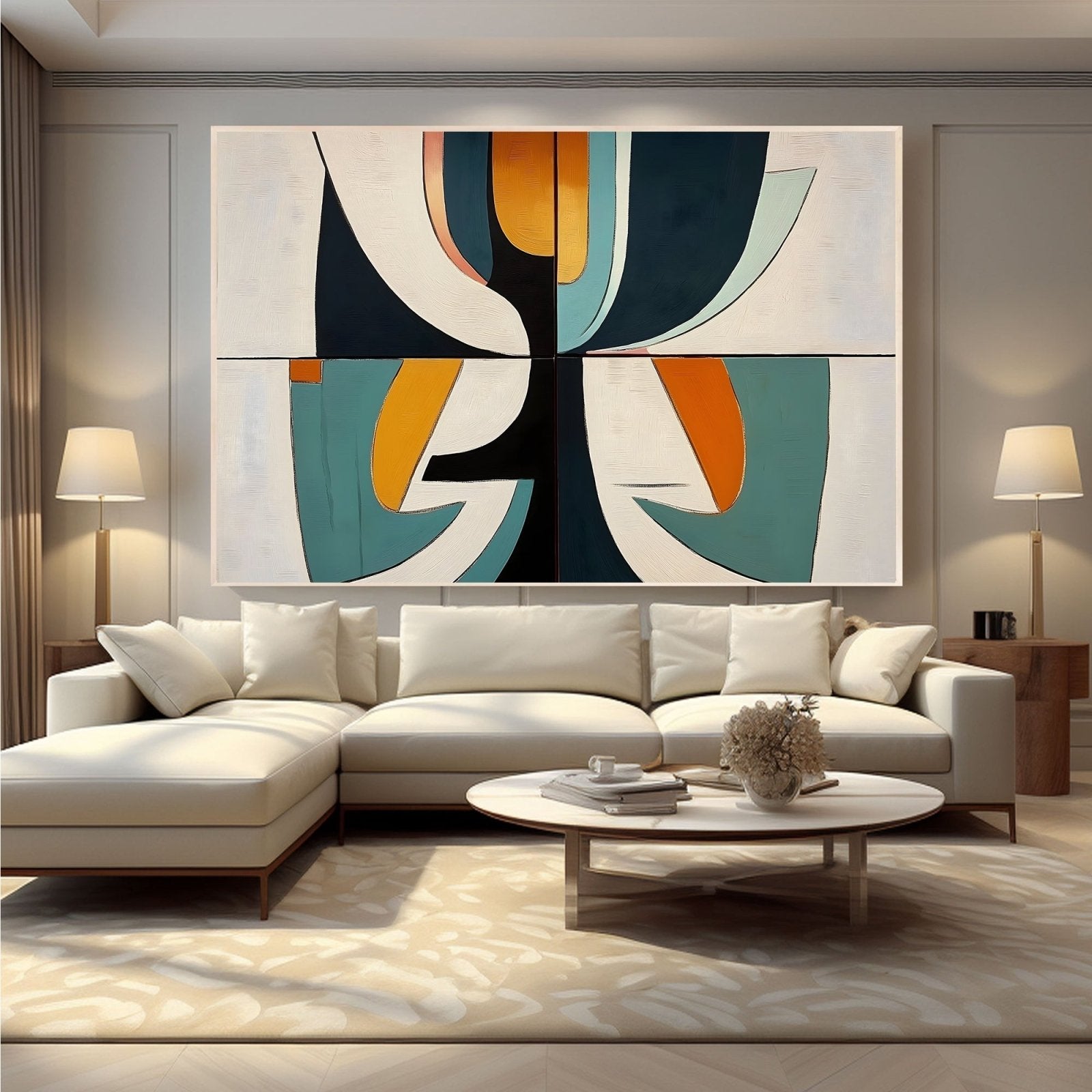 Abstract Painting "Composición"