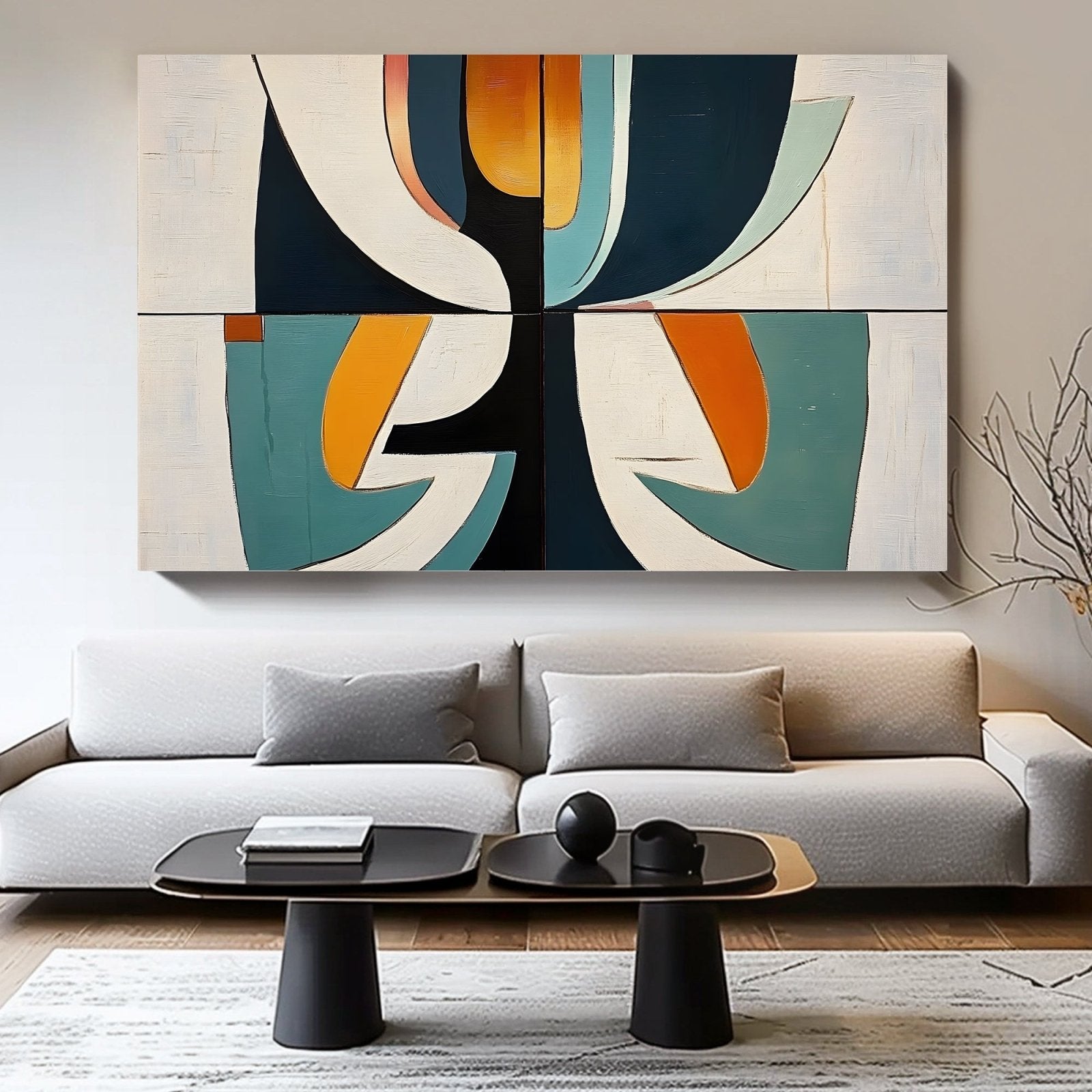 Abstract Painting "Composición"
