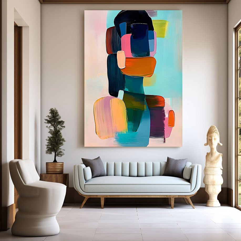 Abstract Painting "Composición Colorida”