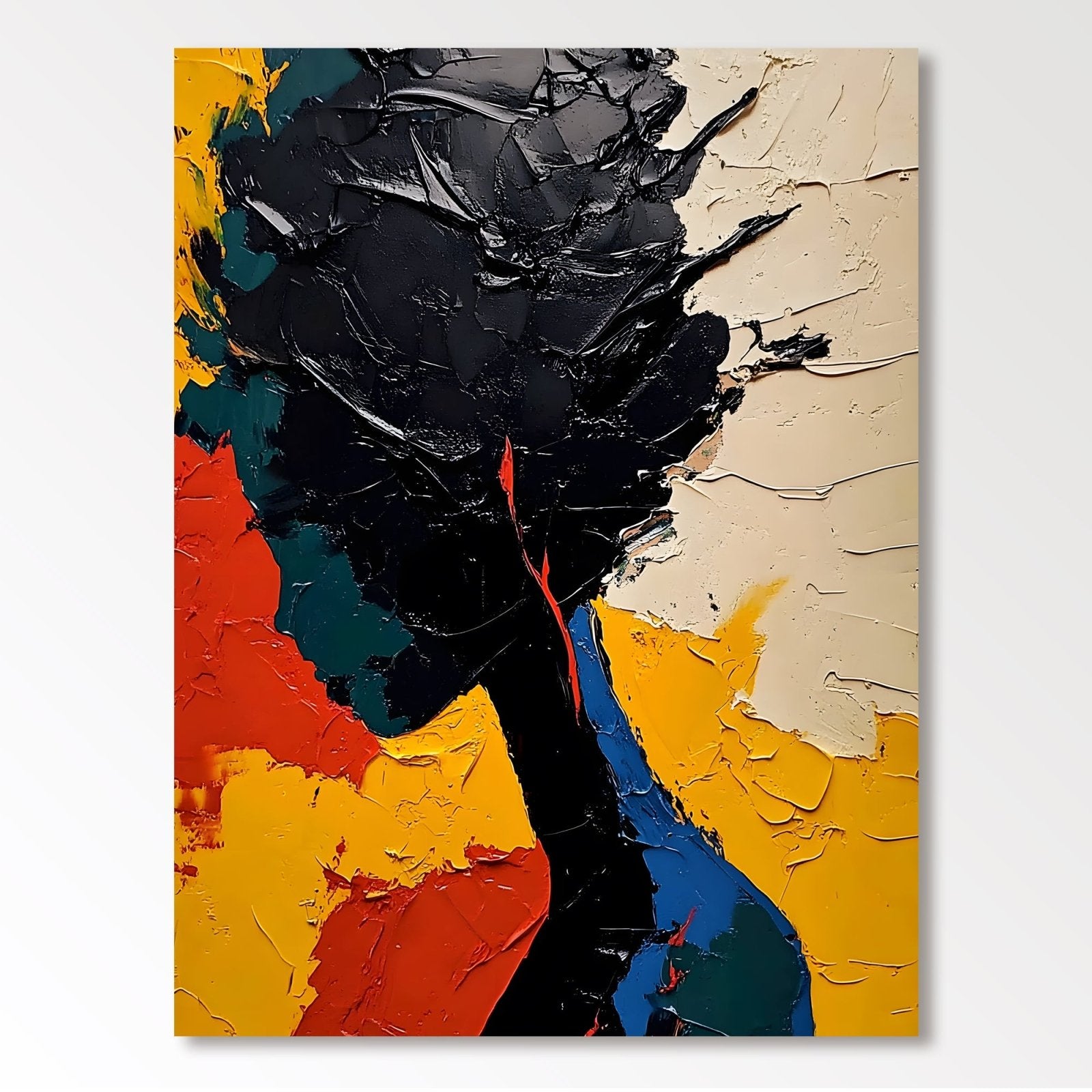 Abstrakt maleri "Contraste de Silueta"