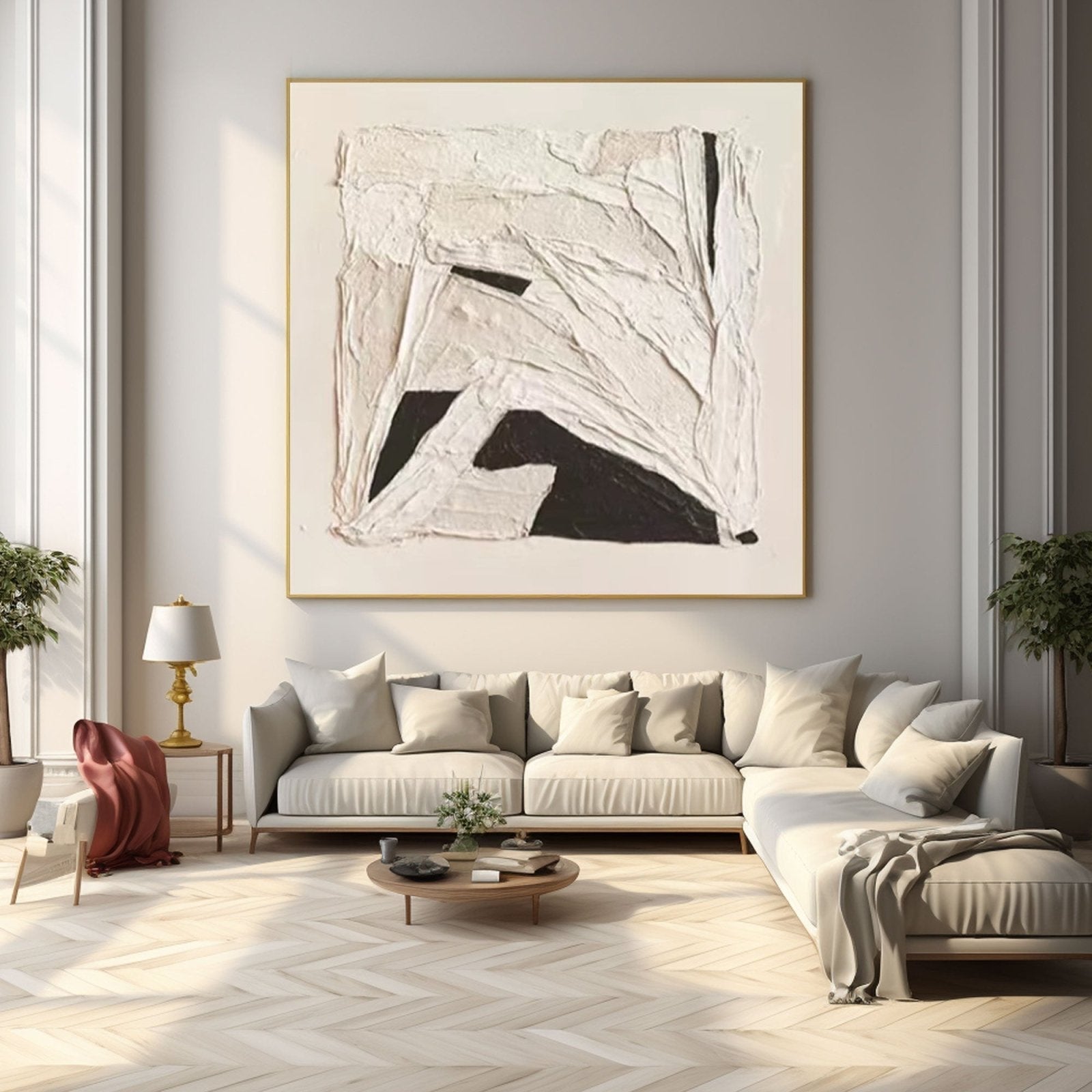 Abstract Painting "Contraste Silencioso”