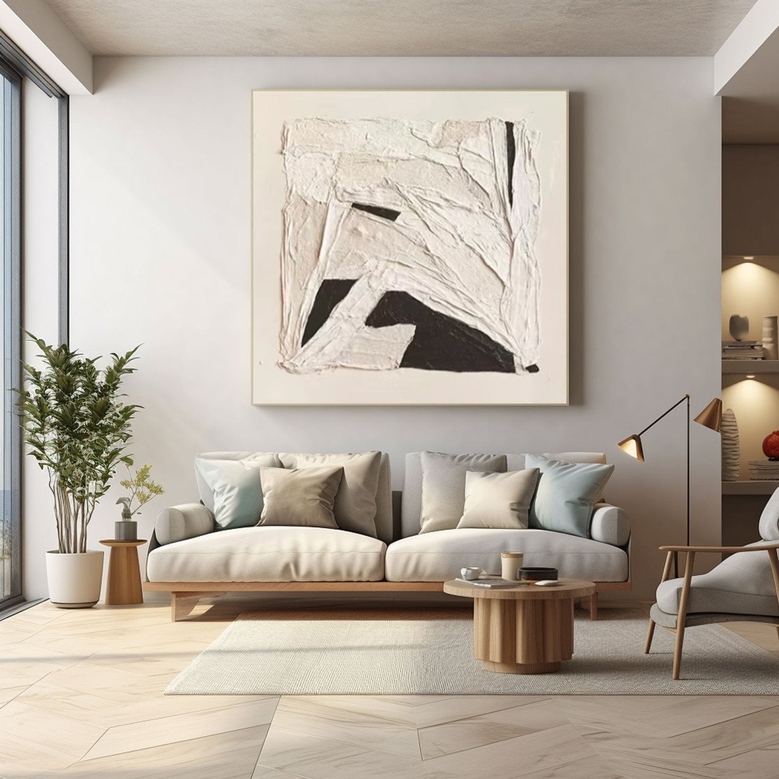 Abstract Painting "Contraste Silencioso”