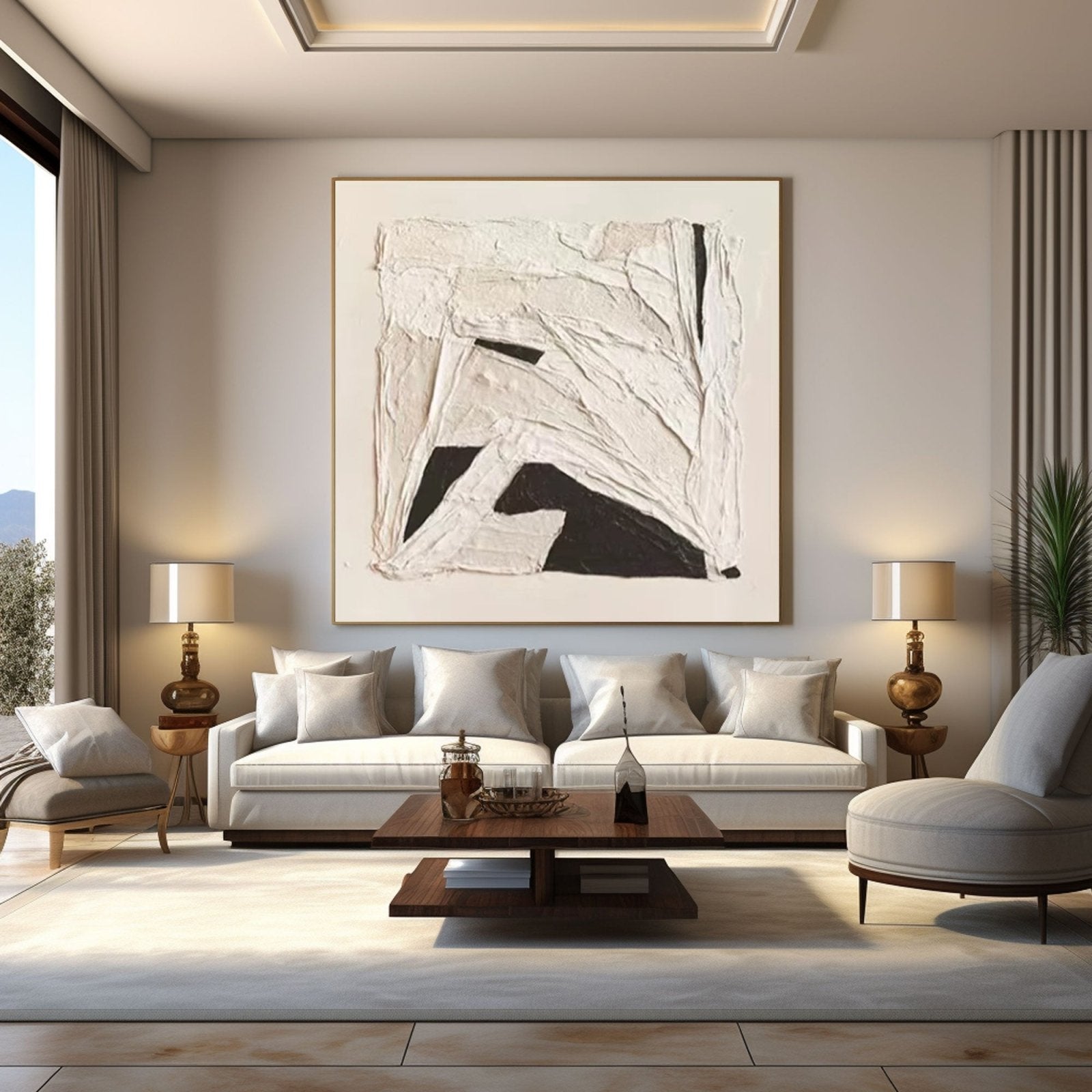 Abstract Painting "Contraste Silencioso”