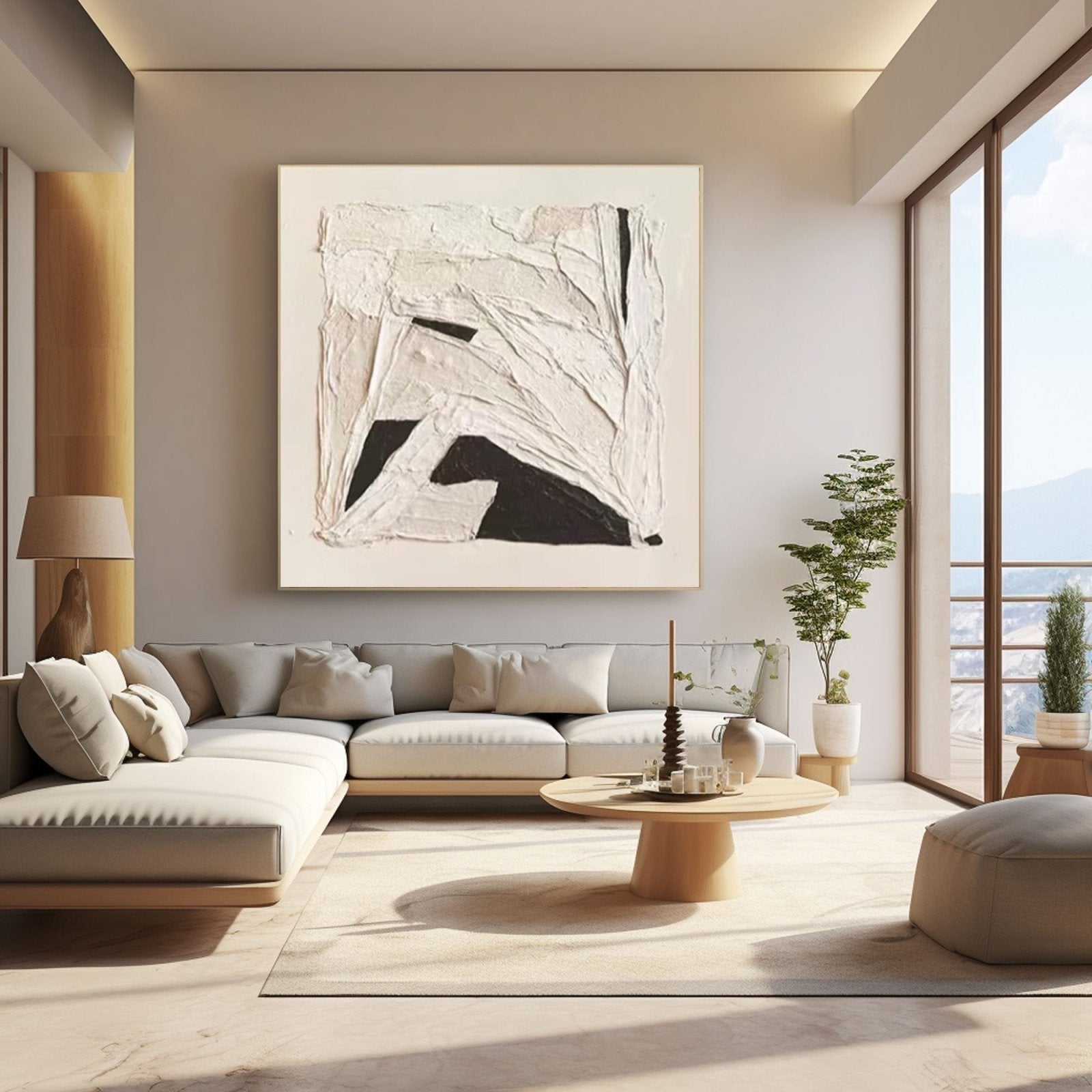 Abstract Painting "Contraste Silencioso”
