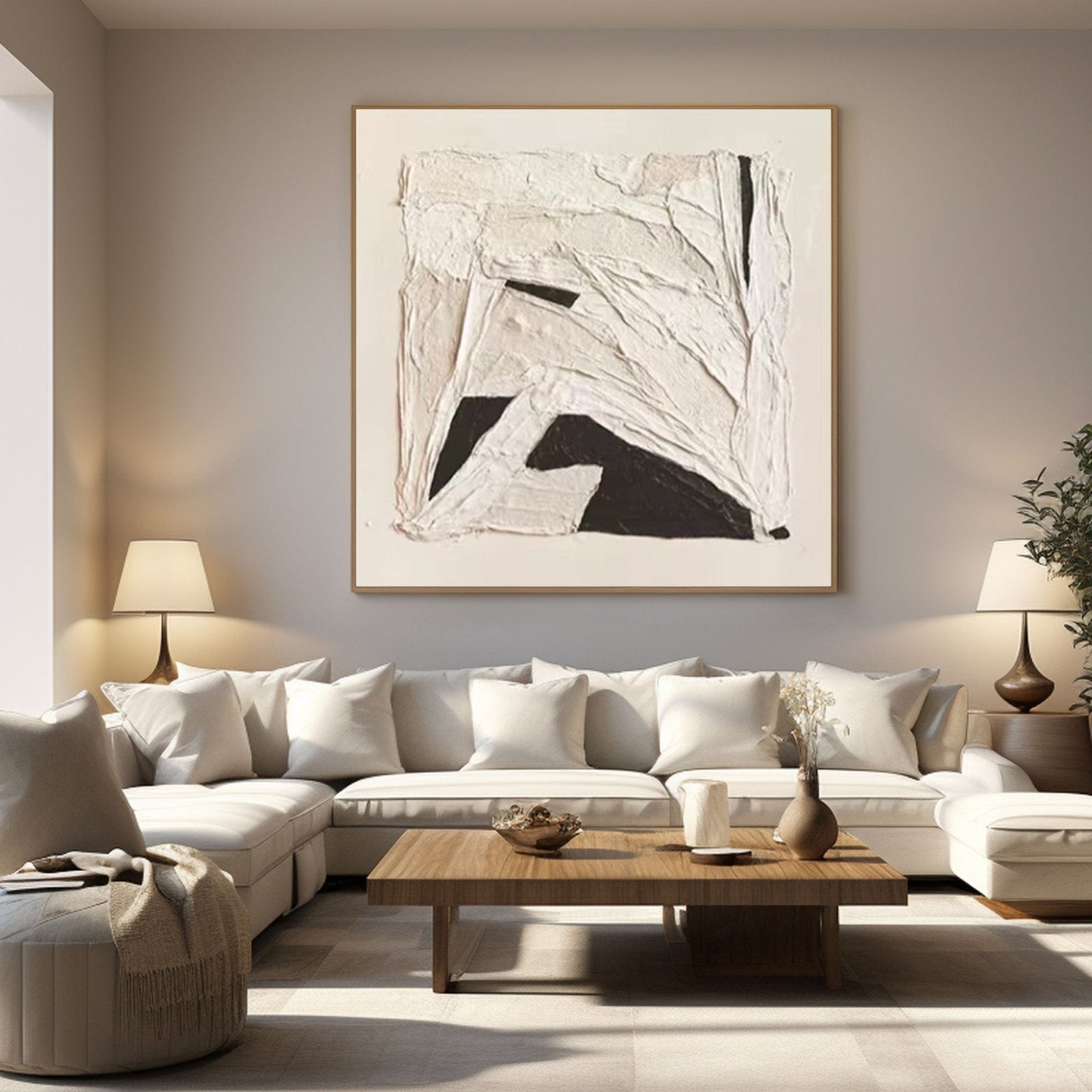 Abstract Painting "Contraste Silencioso”