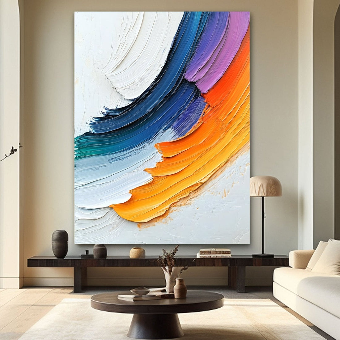 Abstract Painting "Corrientes de Color”