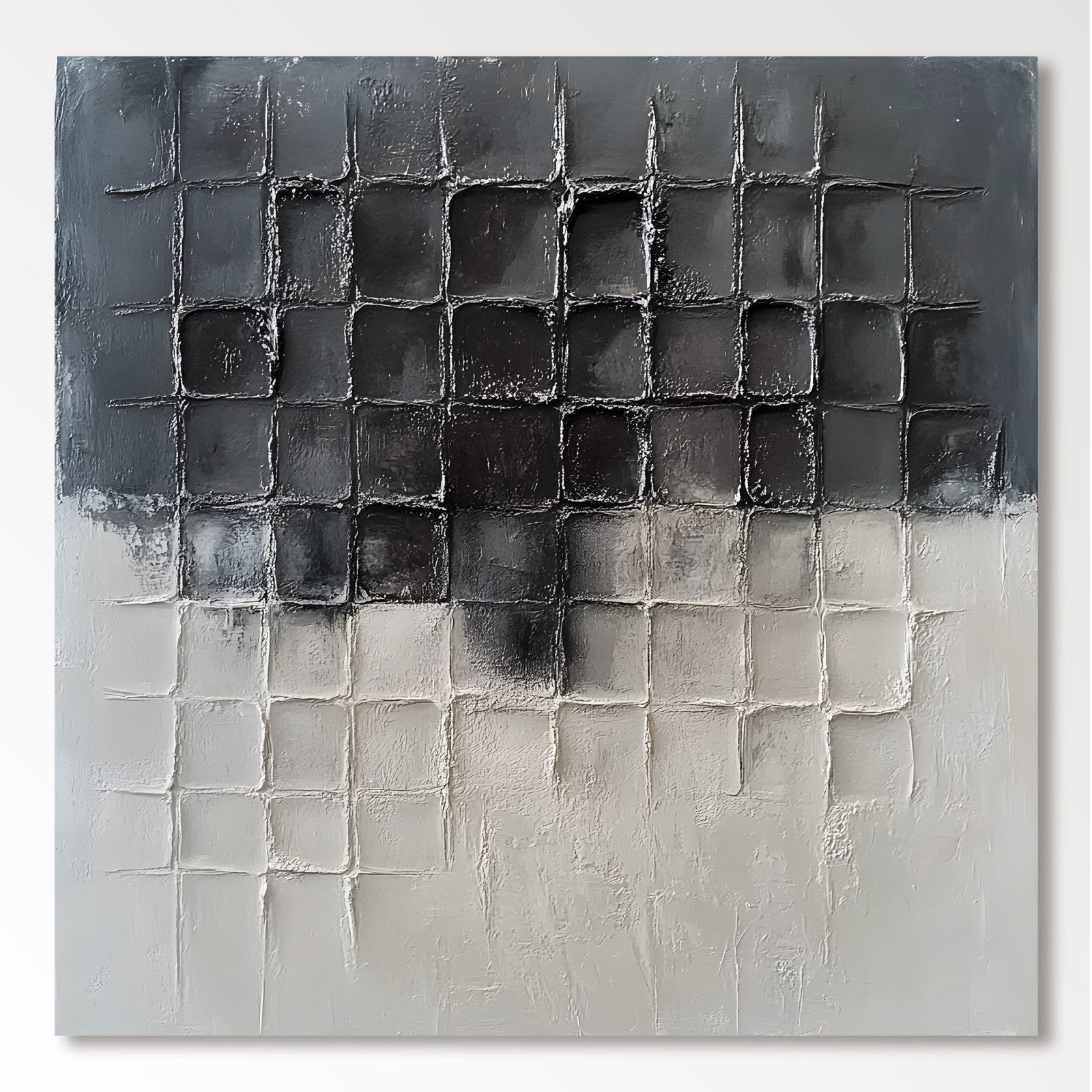 Abstract Painting "Mörker och Ljus”