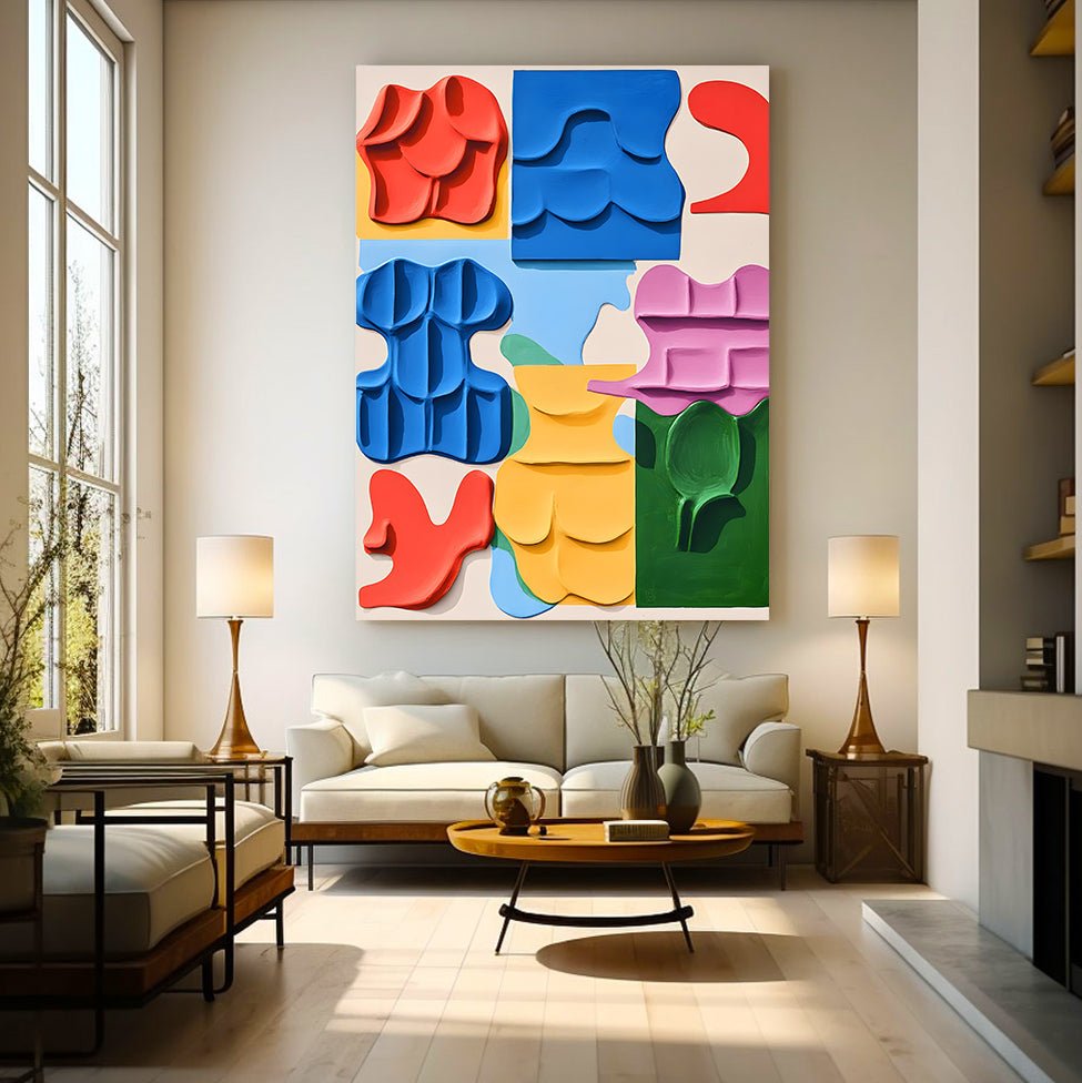 Abstract Painting "Danza de Formas”