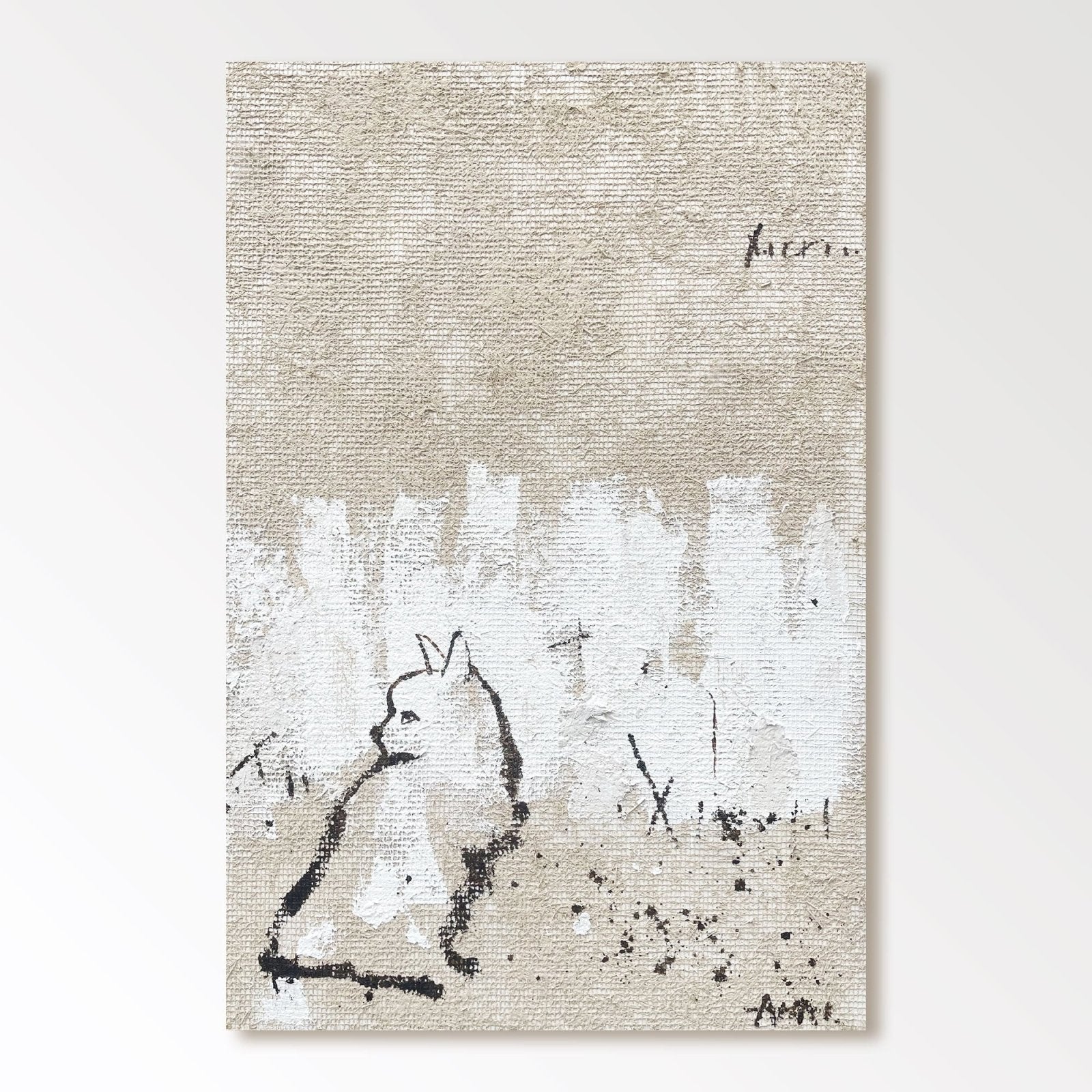 Abstract Painting "Djurets Tystnad”