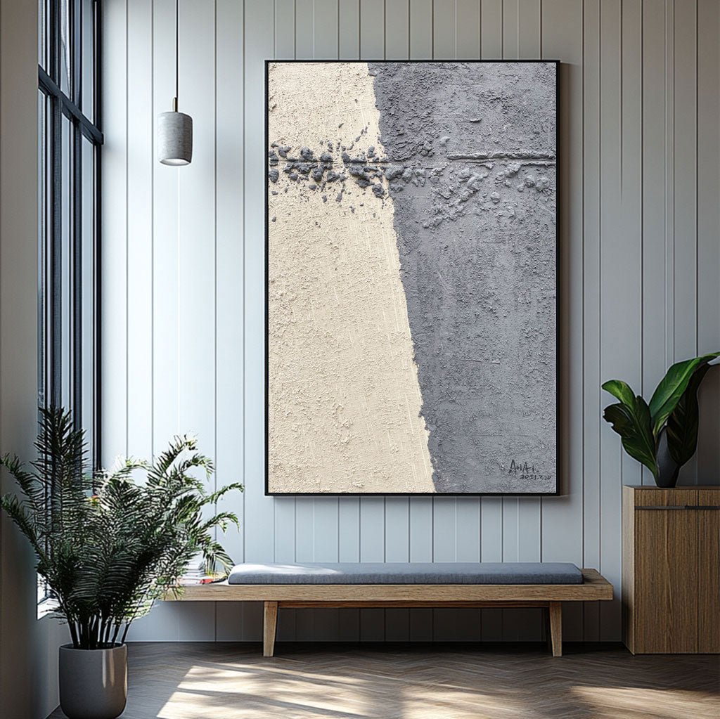 Abstrakt maleri "Dualidad Sosegada"