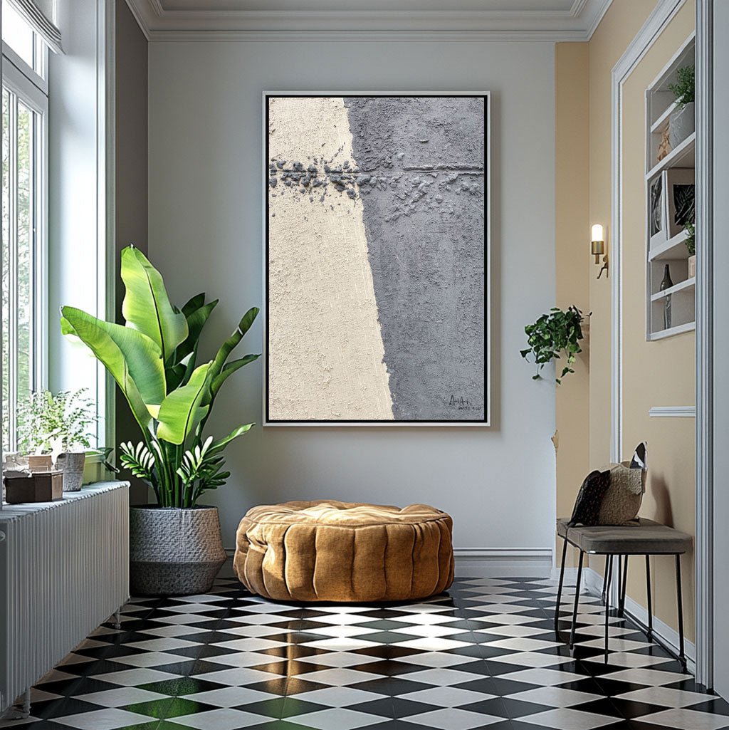 Abstrakt maleri "Dualidad Sosegada"