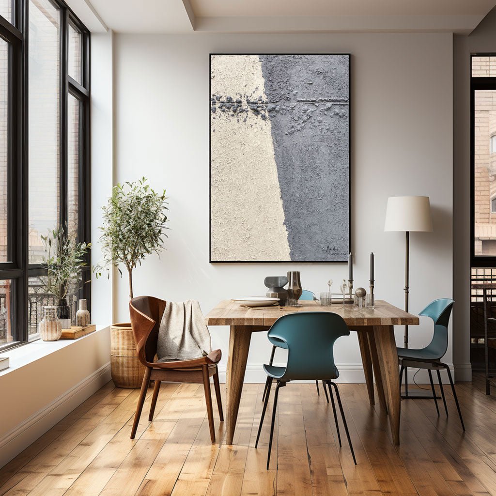 Abstrakt maleri "Dualidad Sosegada"