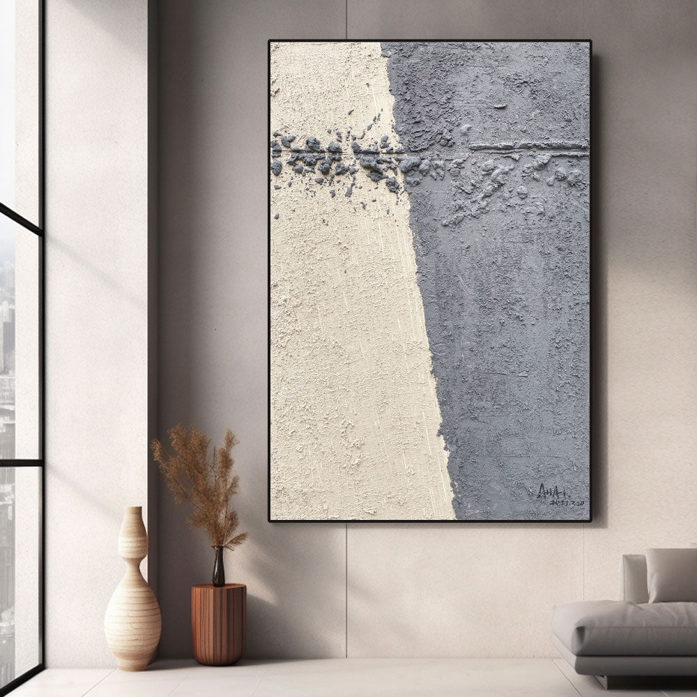 Abstrakt maleri "Dualidad Sosegada"