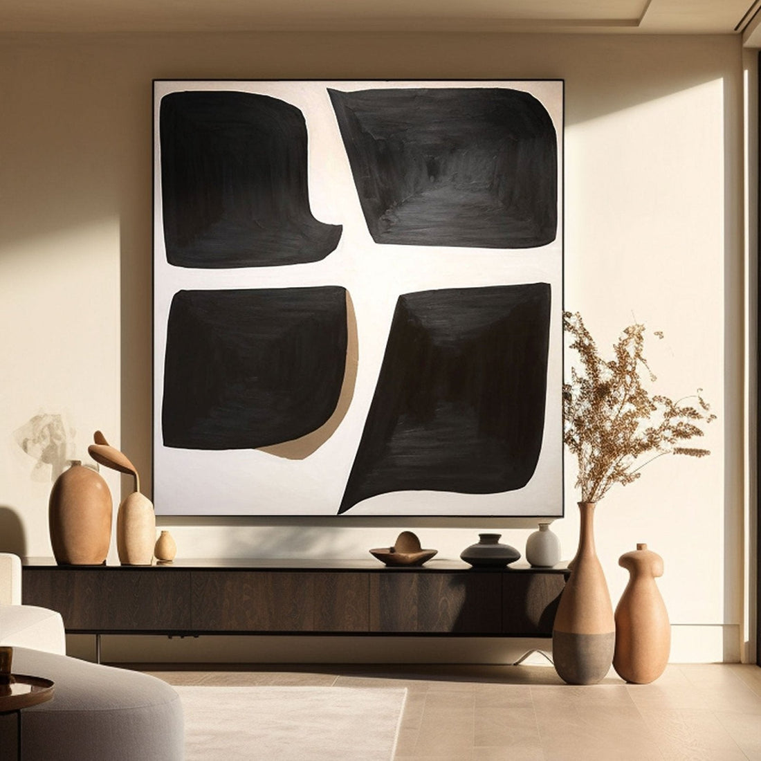 Abstract Painting "Echoes of Form"