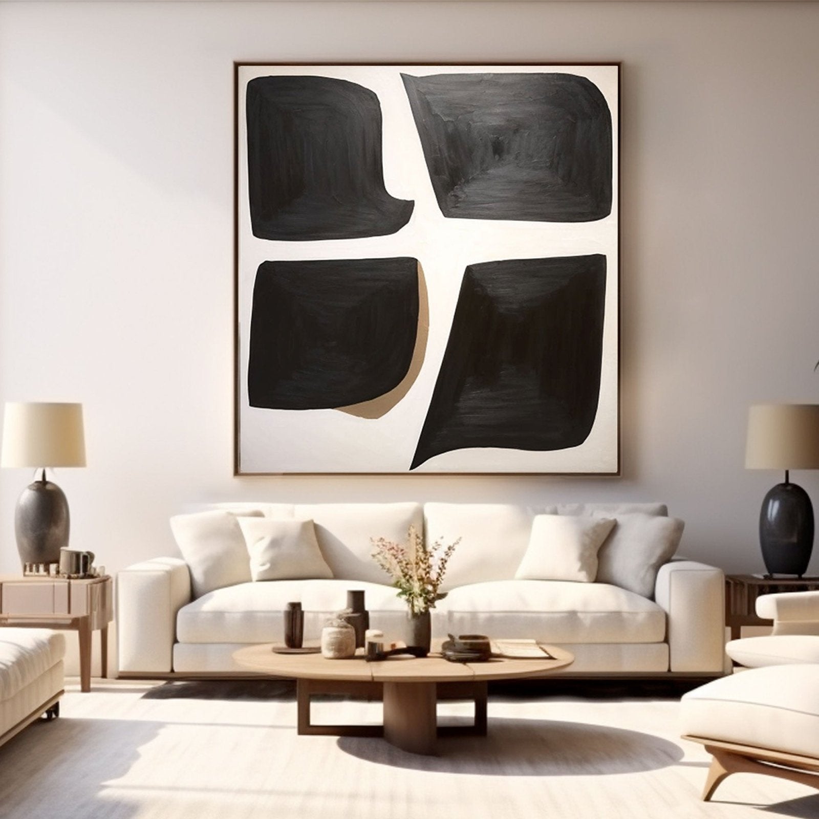 Abstract Painting "Echoes of Form"
