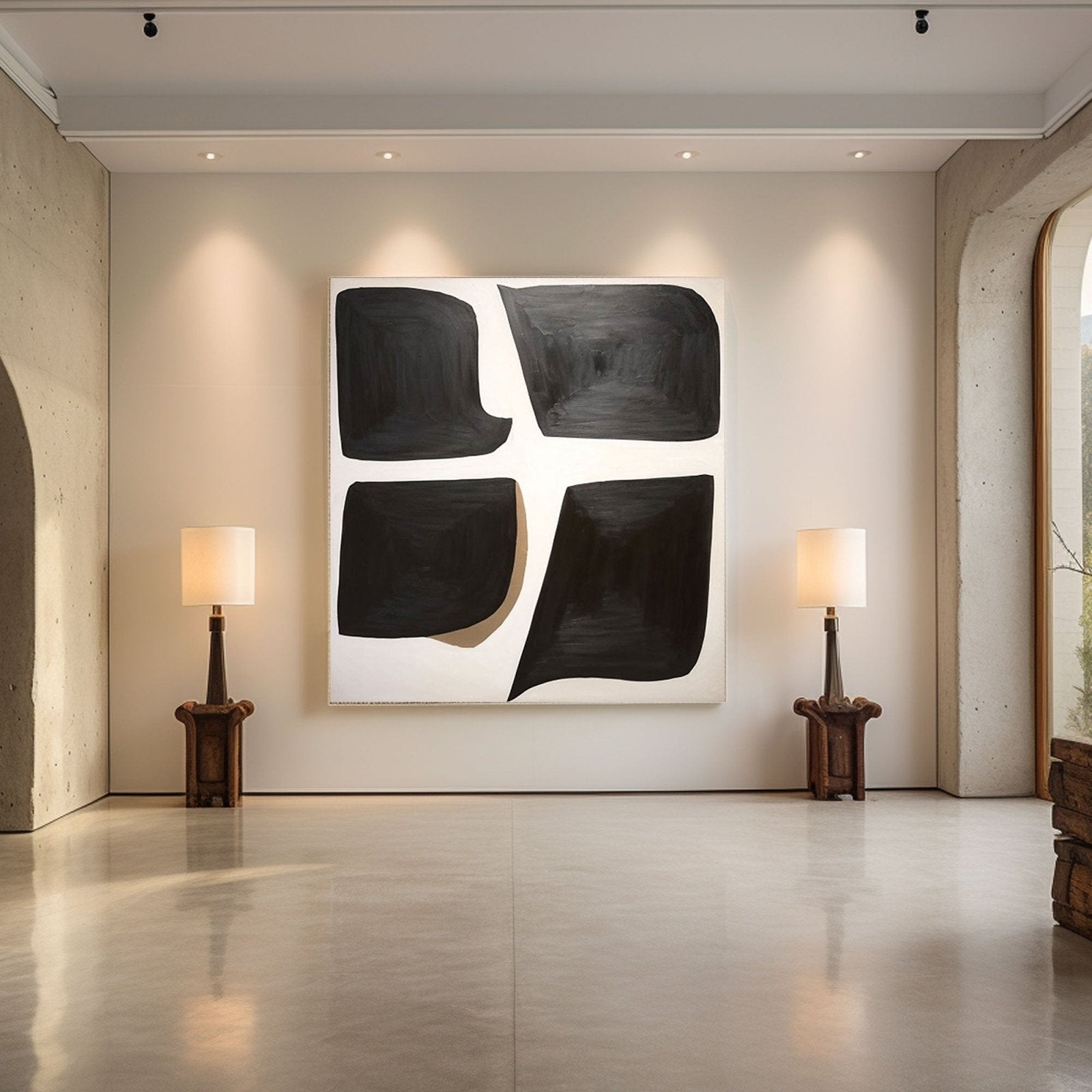 Abstract Painting "Echoes of Form"