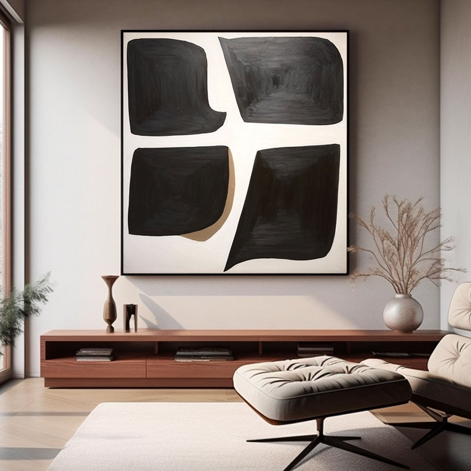 Abstract Painting "Echoes of Form"
