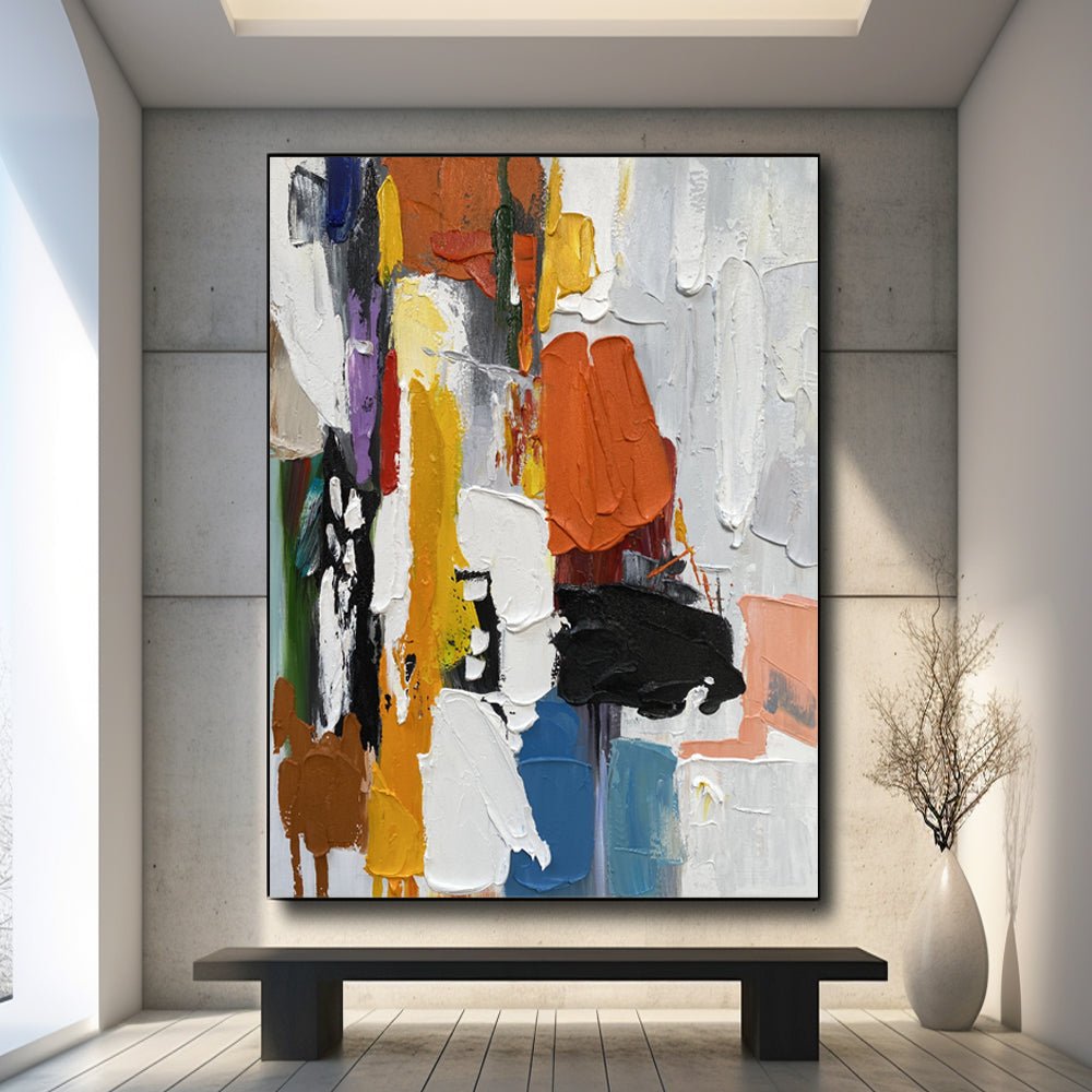 Abstract Painting "Éclats de Couleurs"