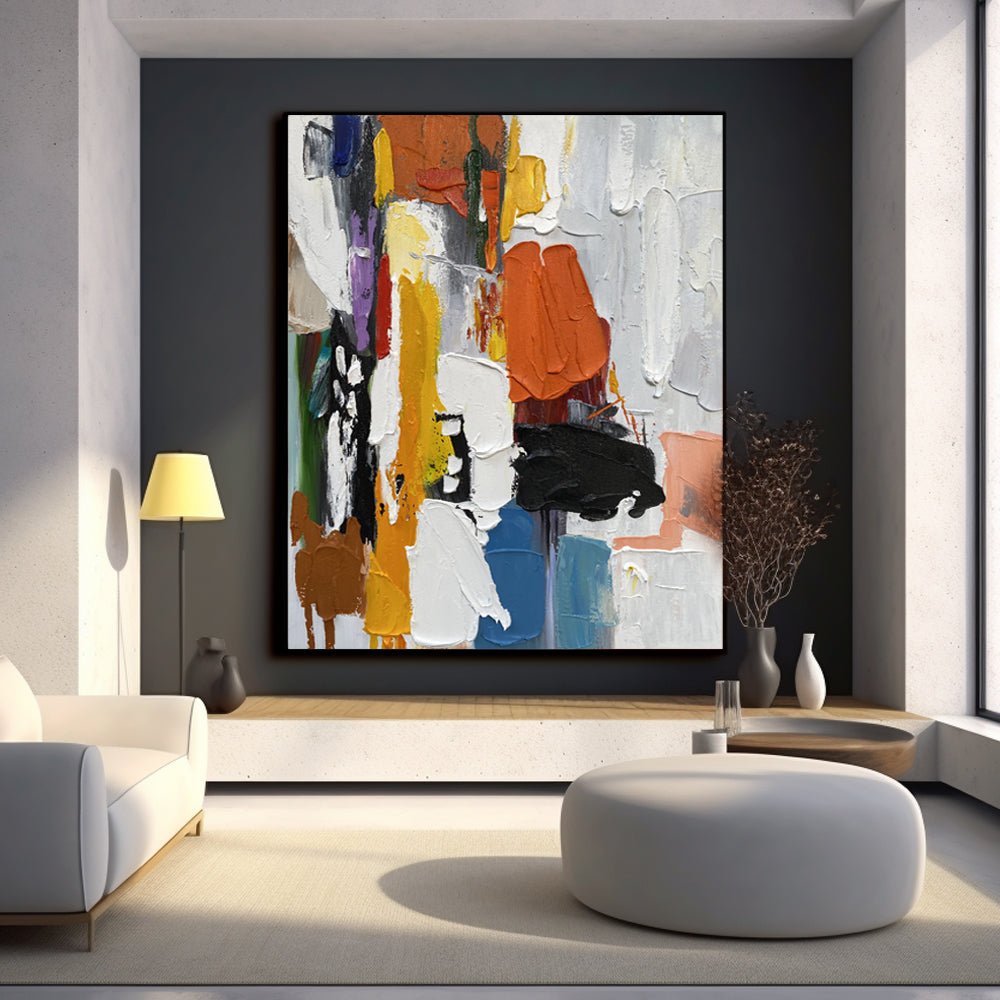 Abstract Painting "Éclats de Couleurs"