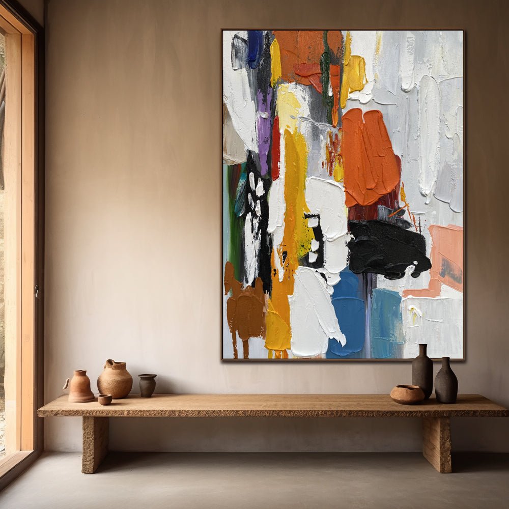Abstract Painting "Éclats de Couleurs"