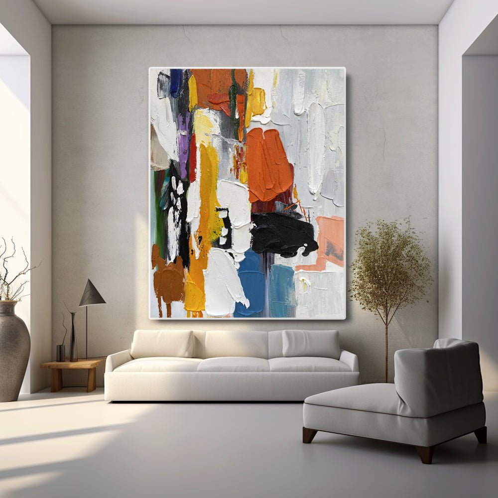 Abstract Painting "Éclats de Couleurs"