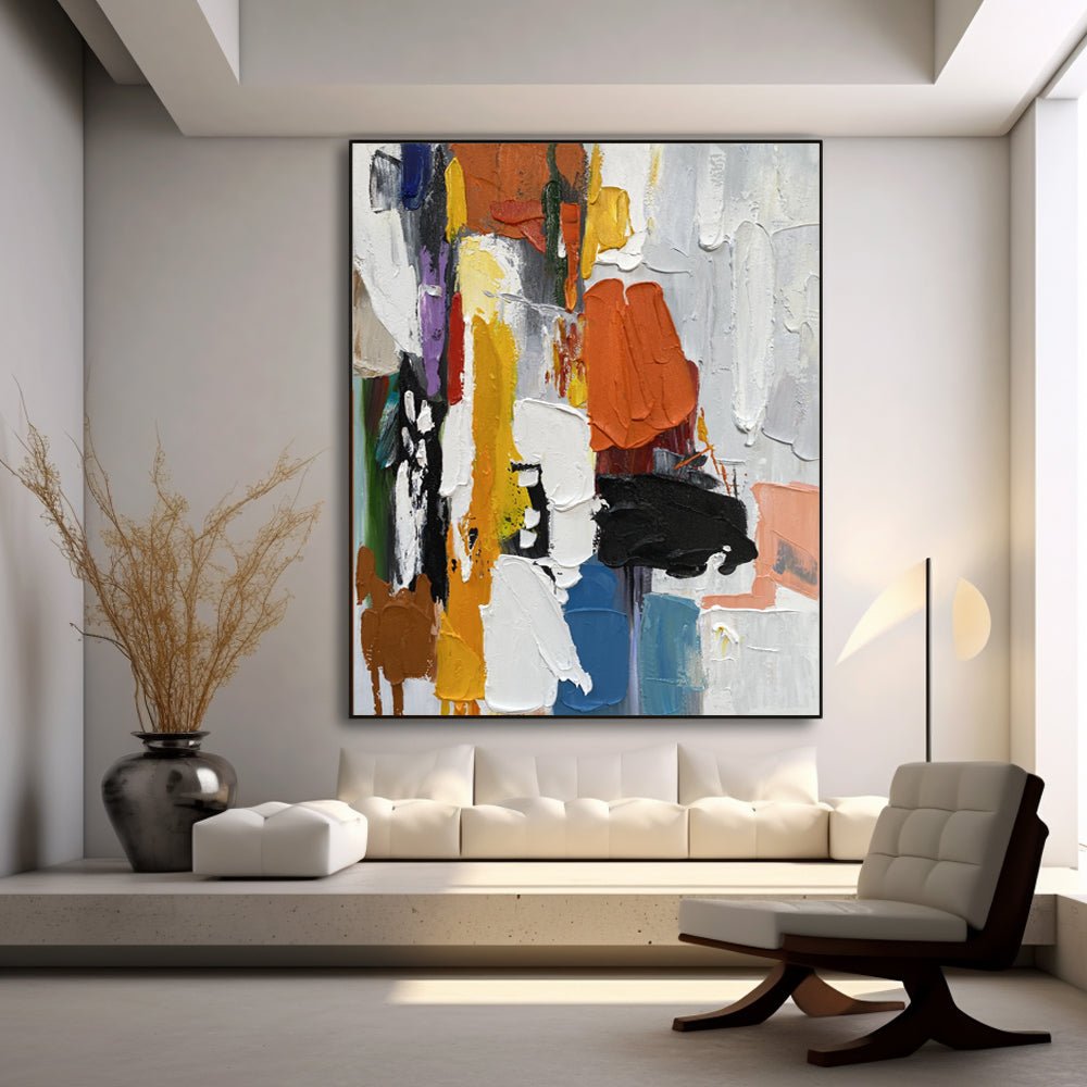 Abstract Painting "Éclats de Couleurs"