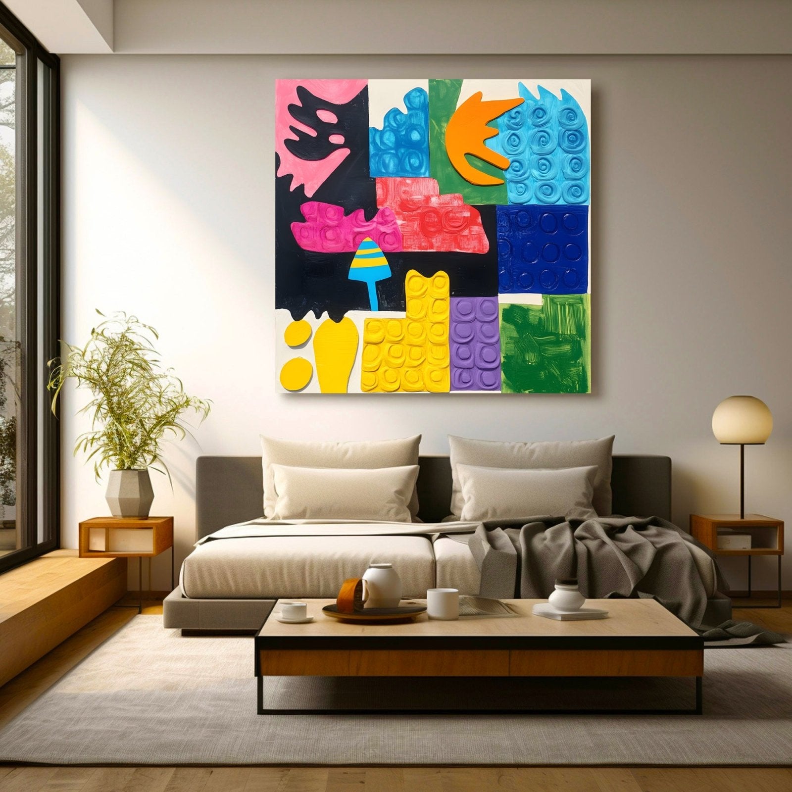 Abstrakt maleri "Elegancia de Tones"