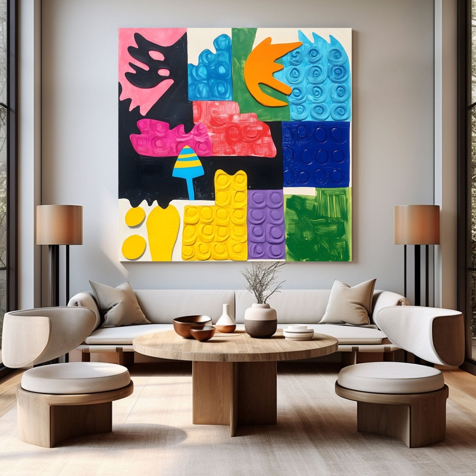 Abstrakt maleri "Elegancia de Tones"