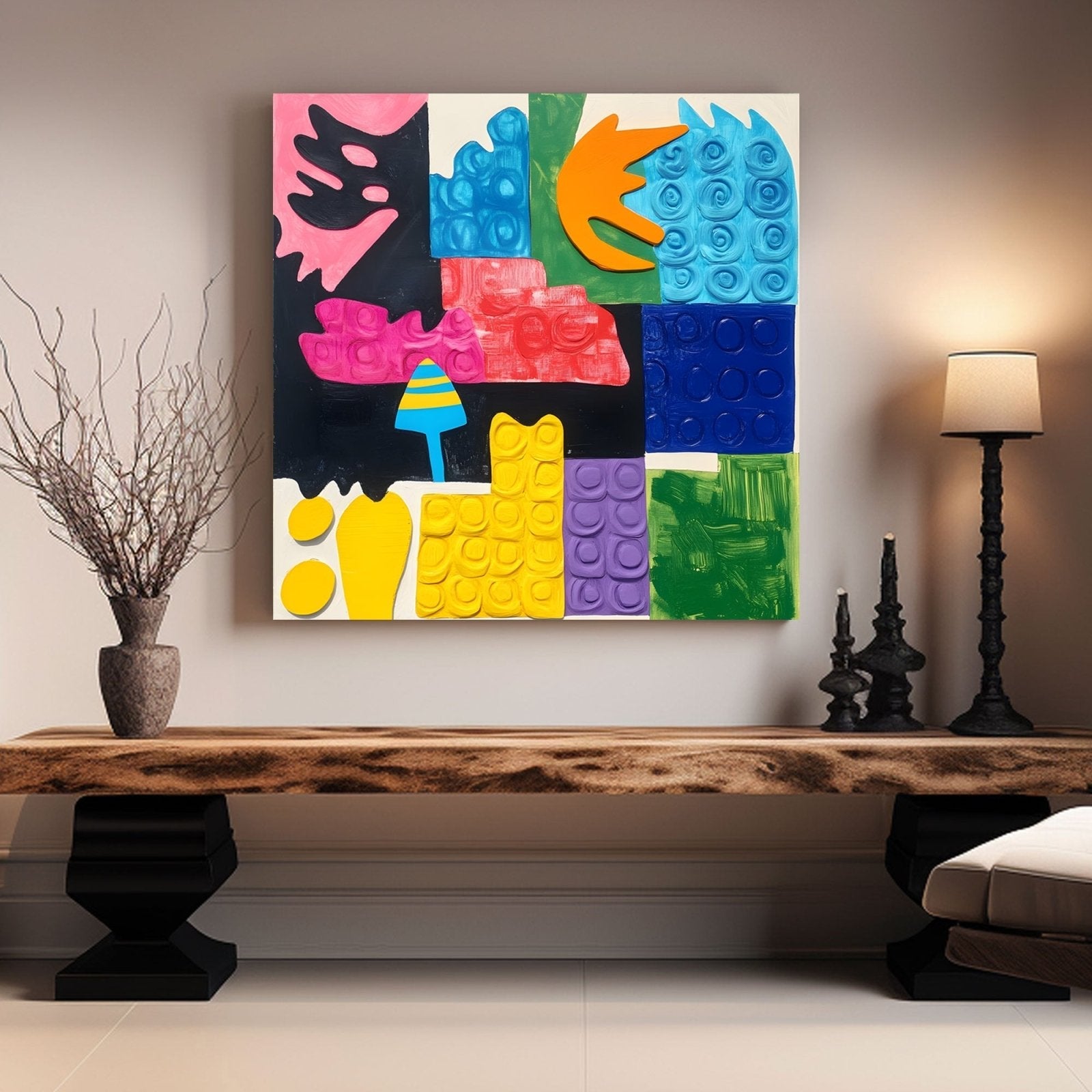 Abstrakt maleri "Elegancia de Tones"